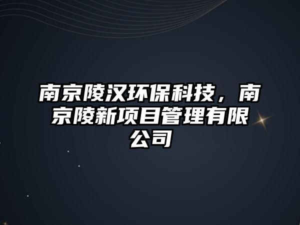 南京陵漢環(huán)?？萍?，南京陵新項(xiàng)目管理有限公司