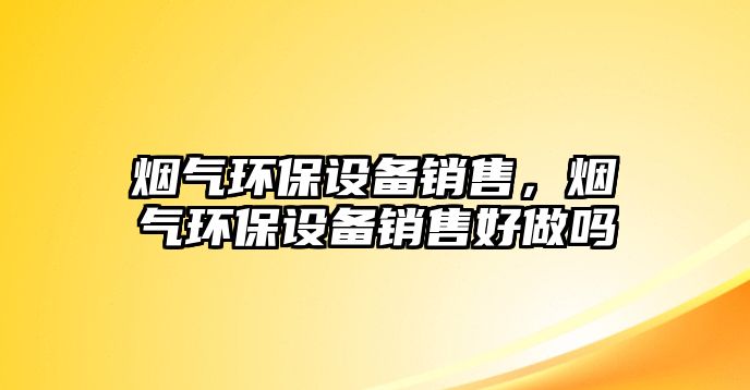 煙氣環(huán)保設(shè)備銷售，煙氣環(huán)保設(shè)備銷售好做嗎