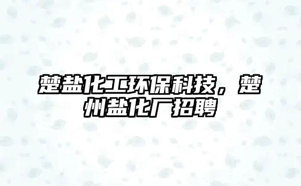 楚鹽化工環(huán)?？萍迹蓰}化廠招聘