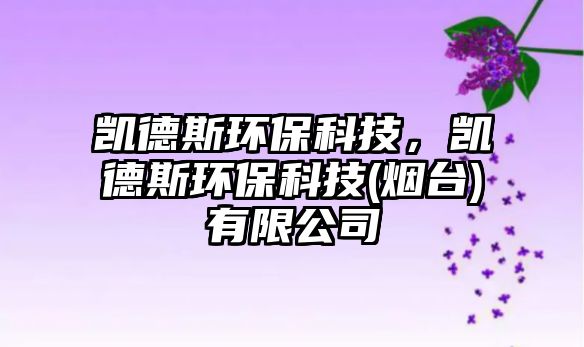 凱德斯環(huán)保科技，凱德斯環(huán)保科技(煙臺)有限公司