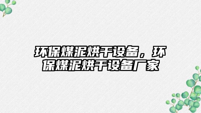 環(huán)保煤泥烘干設(shè)備，環(huán)保煤泥烘干設(shè)備廠家