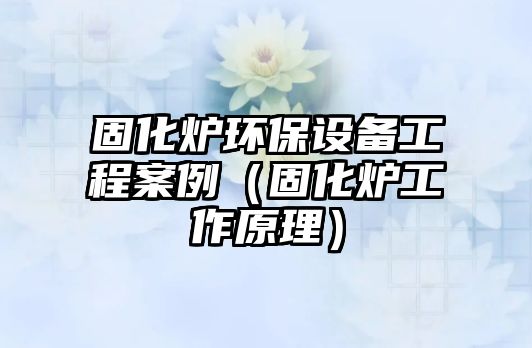固化爐環(huán)保設備工程案例（固化爐工作原理）