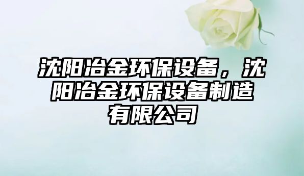 沈陽冶金環(huán)保設(shè)備，沈陽冶金環(huán)保設(shè)備制造有限公司