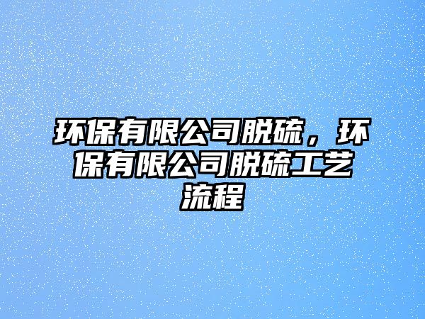 環(huán)保有限公司脫硫，環(huán)保有限公司脫硫工藝流程