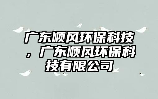 廣東順風(fēng)環(huán)?？萍?，廣東順風(fēng)環(huán)?？萍加邢薰? class=