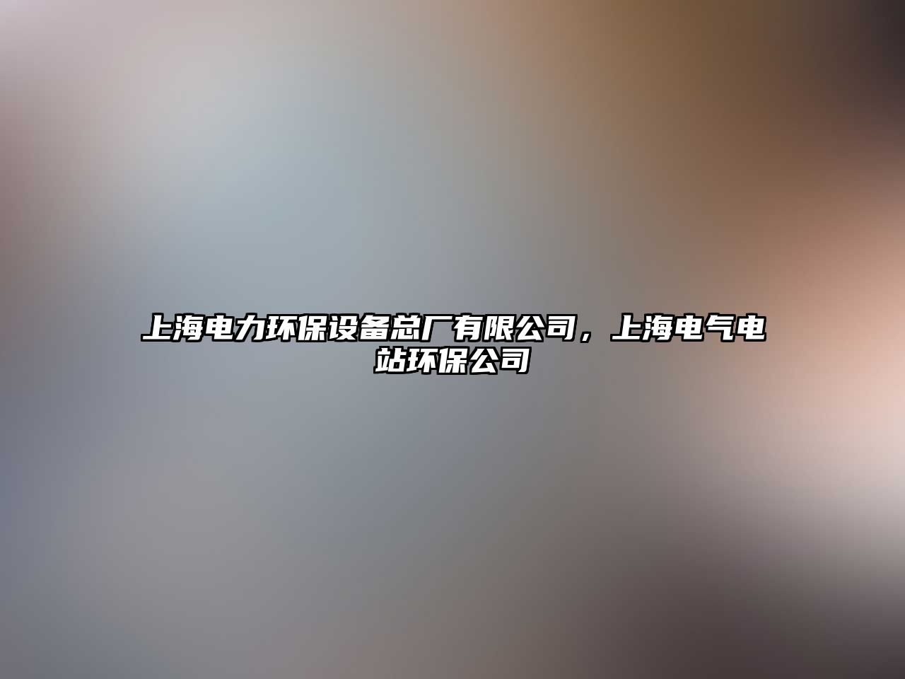 上海電力環(huán)保設(shè)備總廠有限公司，上海電氣電站環(huán)保公司