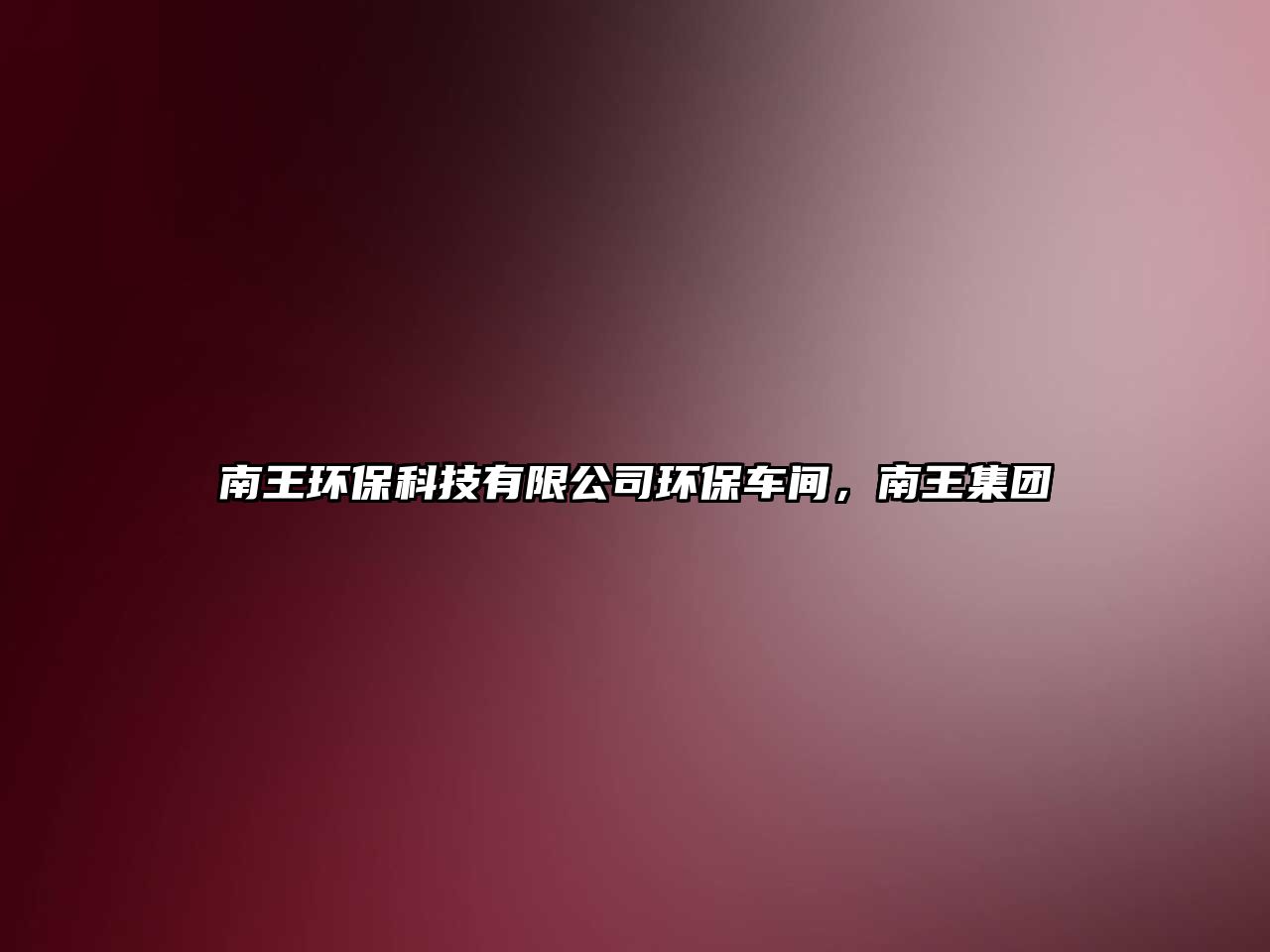 南王環(huán)?？萍加邢薰经h(huán)保車間，南王集團(tuán)