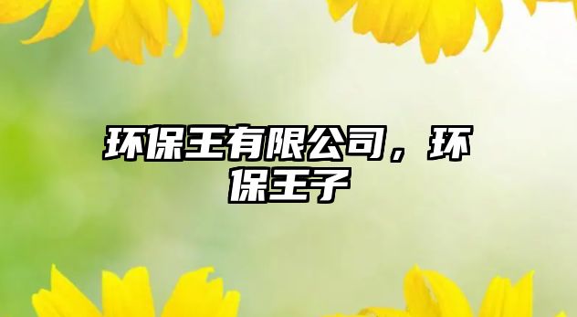 環(huán)保王有限公司，環(huán)保王子