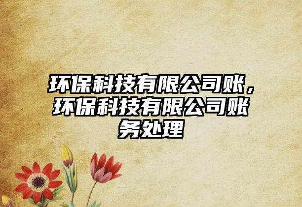 環(huán)?？萍加邢薰举~，環(huán)保科技有限公司賬務(wù)處理