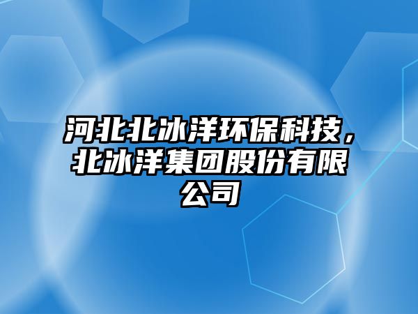 河北北冰洋環(huán)?？萍迹北蠹瘓F(tuán)股份有限公司