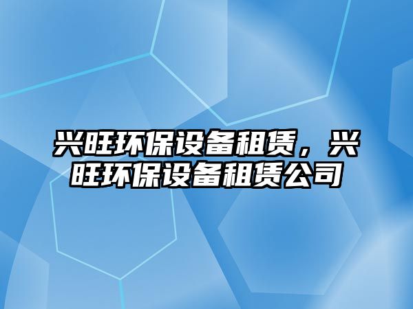 興旺環(huán)保設(shè)備租賃，興旺環(huán)保設(shè)備租賃公司