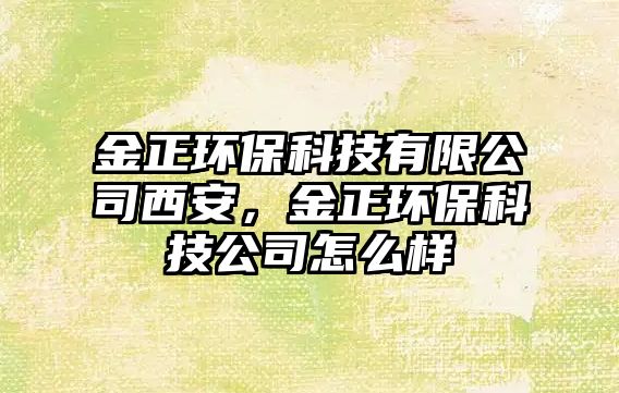 金正環(huán)保科技有限公司西安，金正環(huán)?？萍脊驹趺礃? class=