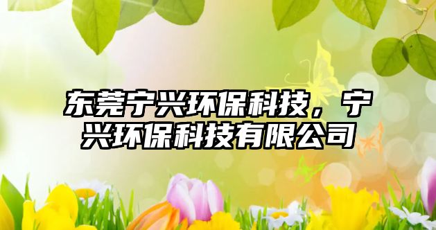 東莞寧興環(huán)?？萍?，寧興環(huán)?？萍加邢薰?/> 
									</a>
									<h4 class=