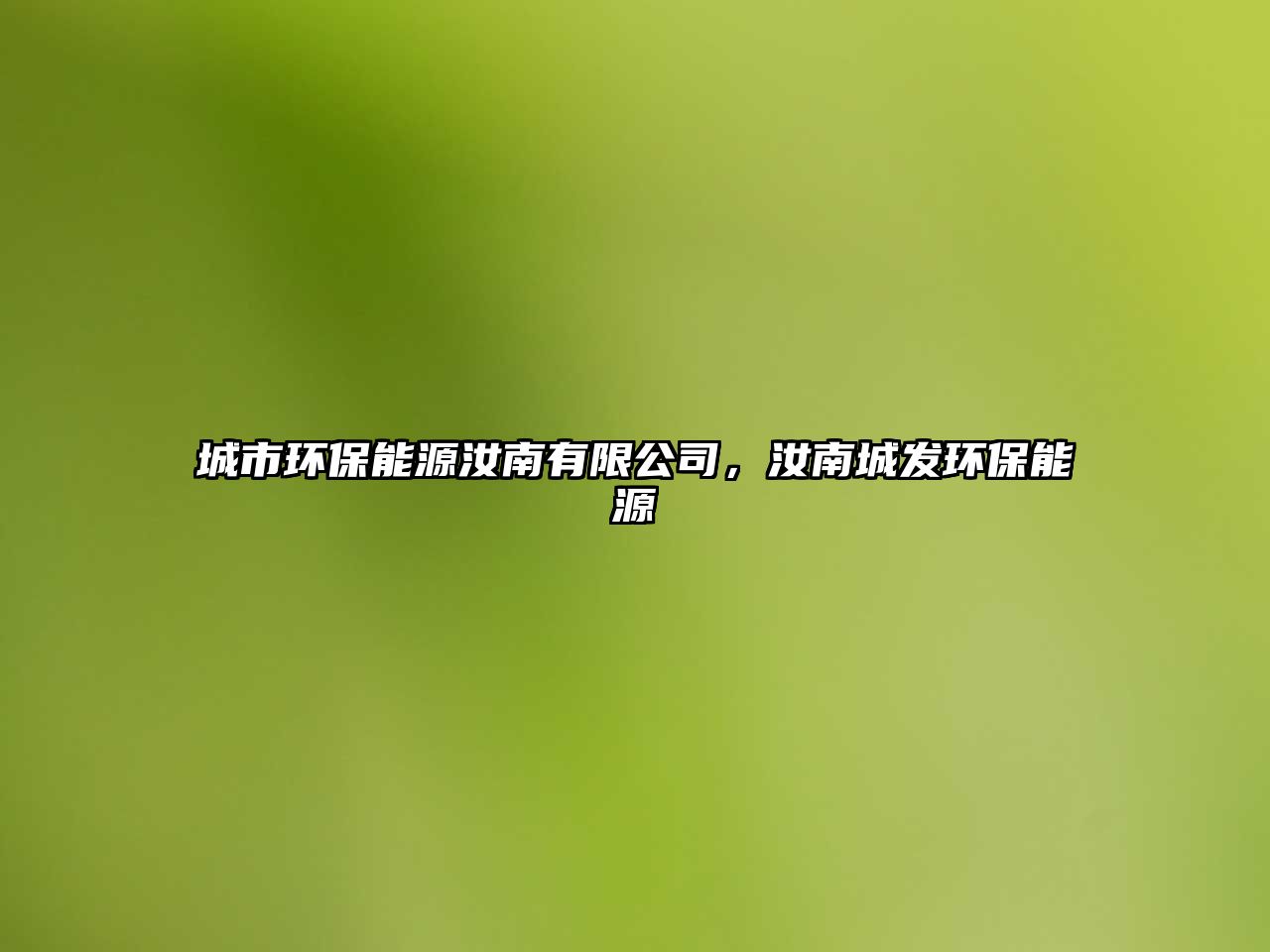 城市環(huán)保能源汝南有限公司，汝南城發(fā)環(huán)保能源
