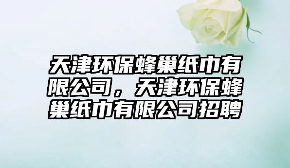 天津環(huán)保蜂巢紙巾有限公司，天津環(huán)保蜂巢紙巾有限公司招聘