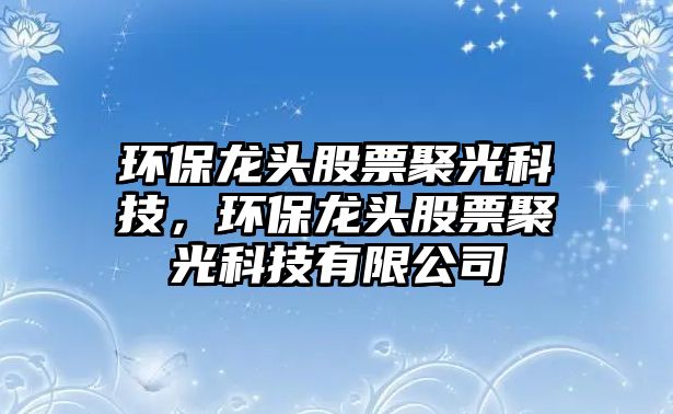 環(huán)保龍頭股票聚光科技，環(huán)保龍頭股票聚光科技有限公司