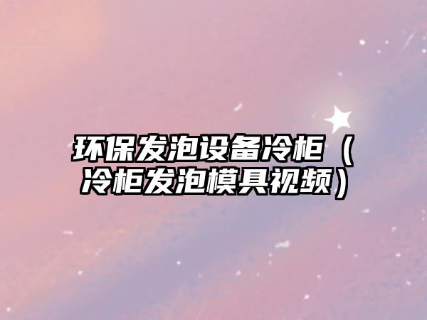 環(huán)保發(fā)泡設(shè)備冷柜（冷柜發(fā)泡模具視頻）