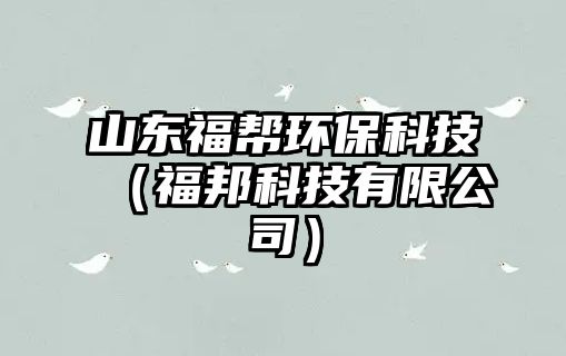山東福幫環(huán)?？萍迹ǜ０羁萍加邢薰荆? class=