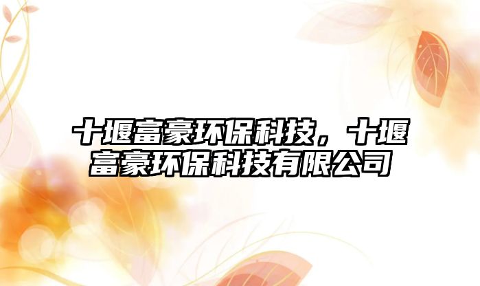 十堰富豪環(huán)?？萍迹吒缓拉h(huán)?？萍加邢薰?/> 
									</a>
									<h4 class=
