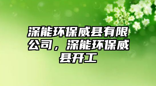 深能環(huán)保威縣有限公司，深能環(huán)保威縣開(kāi)工