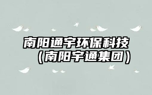 南陽通宇環(huán)?？萍迹详栍钔瘓F(tuán)）