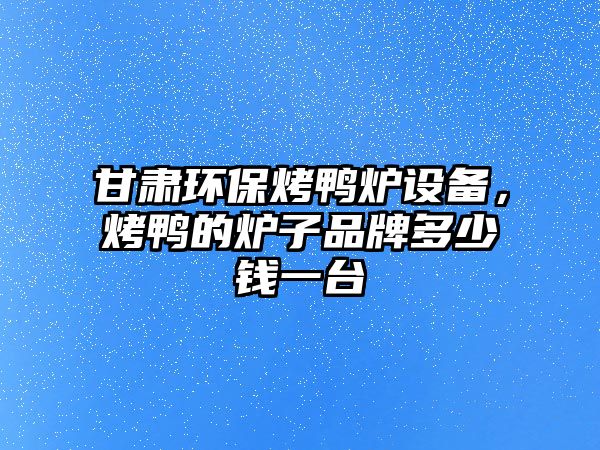 甘肅環(huán)?？绝啝t設(shè)備，烤鴨的爐子品牌多少錢一臺(tái)