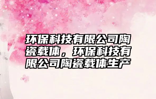 環(huán)保科技有限公司陶瓷載體，環(huán)?？萍加邢薰咎沾奢d體生產(chǎn)