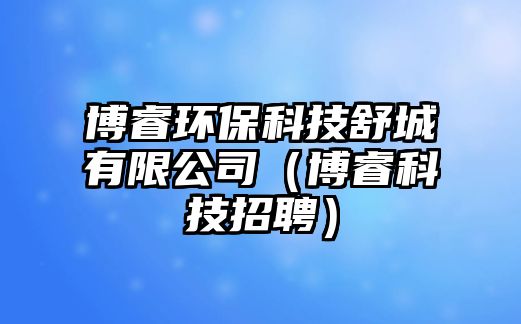 博睿環(huán)保科技舒城有限公司（博?？萍颊衅福? class=