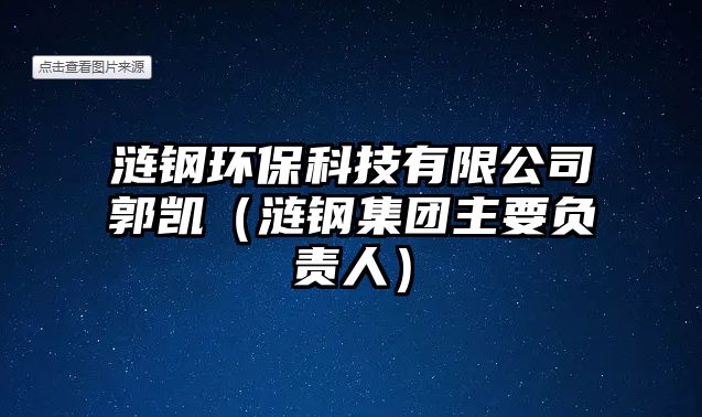 漣鋼環(huán)?？萍加邢薰竟鶆P（漣鋼集團(tuán)主要負(fù)責(zé)人）