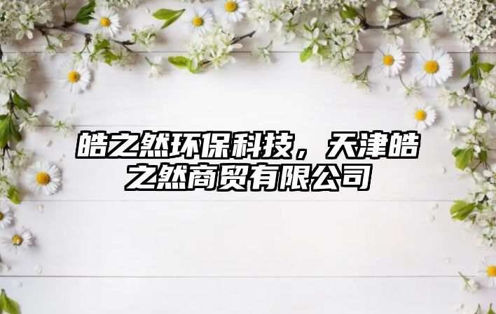 皓之然環(huán)?？萍?，天津皓之然商貿(mào)有限公司
