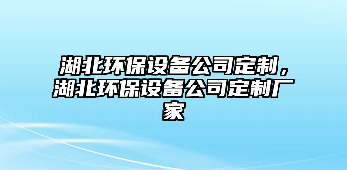 湖北環(huán)保設(shè)備公司定制，湖北環(huán)保設(shè)備公司定制廠家