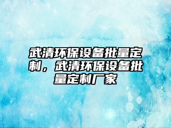 武清環(huán)保設備批量定制，武清環(huán)保設備批量定制廠家