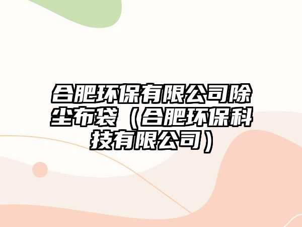 合肥環(huán)保有限公司除塵布袋（合肥環(huán)?？萍加邢薰荆? class=