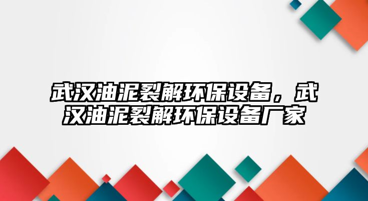武漢油泥裂解環(huán)保設(shè)備，武漢油泥裂解環(huán)保設(shè)備廠家