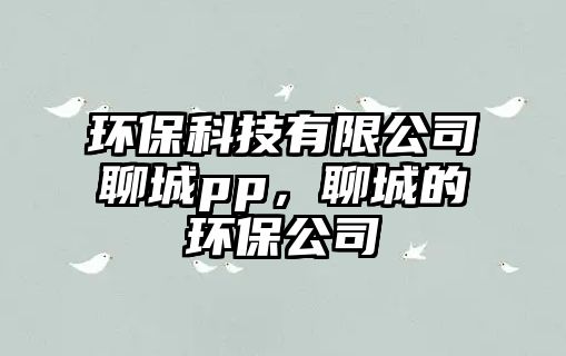環(huán)保科技有限公司聊城pp，聊城的環(huán)保公司