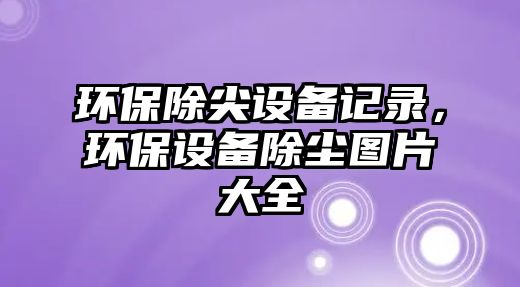 環(huán)保除尖設(shè)備記錄，環(huán)保設(shè)備除塵圖片大全