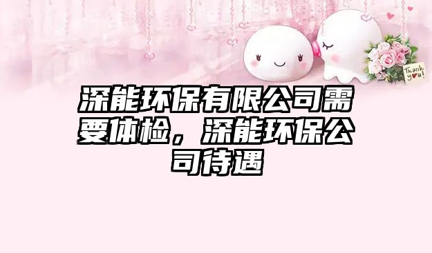 深能環(huán)保有限公司需要體檢，深能環(huán)保公司待遇