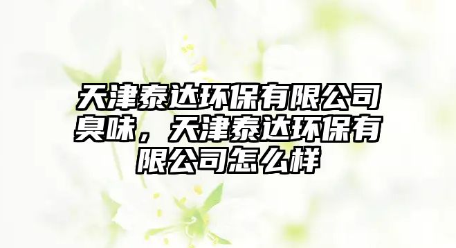 天津泰達(dá)環(huán)保有限公司臭味，天津泰達(dá)環(huán)保有限公司怎么樣