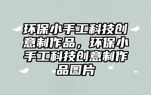環(huán)保小手工科技創(chuàng)意制作品，環(huán)保小手工科技創(chuàng)意制作品圖片