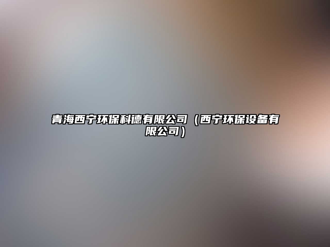 青海西寧環(huán)?？频掠邢薰荆ㄎ鲗幁h(huán)保設(shè)備有限公司）