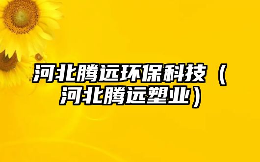 河北騰遠(yuǎn)環(huán)?？萍迹ê颖彬v遠(yuǎn)塑業(yè)）