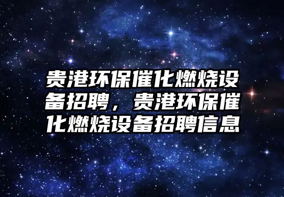 貴港環(huán)保催化燃燒設(shè)備招聘，貴港環(huán)保催化燃燒設(shè)備招聘信息