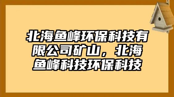 北海魚峰環(huán)?？萍加邢薰镜V山，北海魚峰科技環(huán)?？萍?/> 
									</a>
									<h4 class=