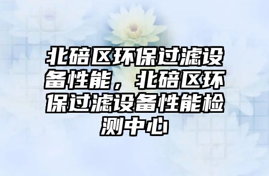 北碚區(qū)環(huán)保過(guò)濾設(shè)備性能，北碚區(qū)環(huán)保過(guò)濾設(shè)備性能檢測(cè)中心