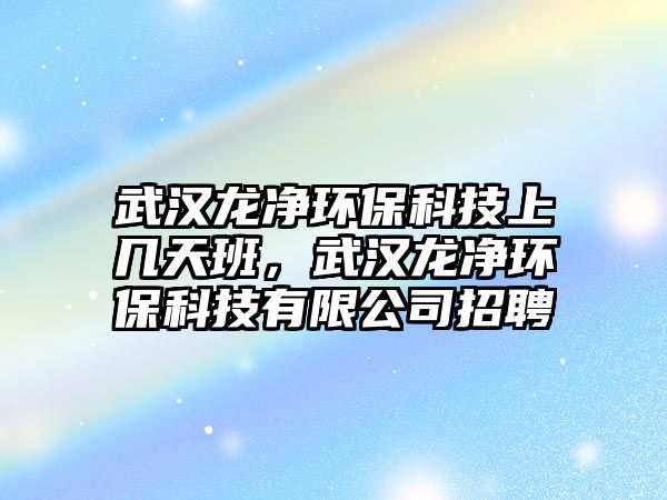 武漢龍凈環(huán)?？萍忌蠋滋彀?，武漢龍凈環(huán)?？萍加邢薰菊衅? class=