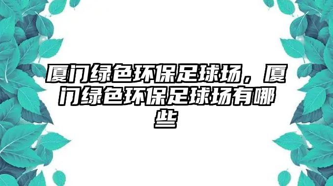 廈門綠色環(huán)保足球場，廈門綠色環(huán)保足球場有哪些