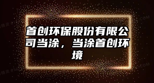 首創(chuàng)環(huán)保股份有限公司當(dāng)涂，當(dāng)涂首創(chuàng)環(huán)境