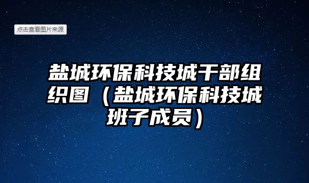 鹽城環(huán)?？萍汲歉刹拷M織圖（鹽城環(huán)?？萍汲前嘧映蓡T）