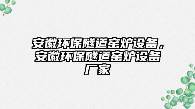 安徽環(huán)保隧道窯爐設(shè)備，安徽環(huán)保隧道窯爐設(shè)備廠家