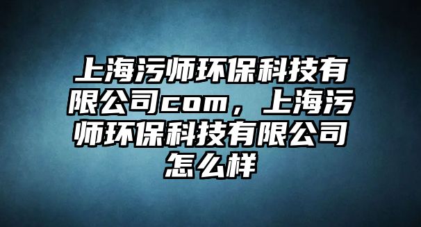 上海污師環(huán)?？萍加邢薰綾om，上海污師環(huán)?？萍加邢薰驹趺礃?/> 
									</a>
									<h4 class=